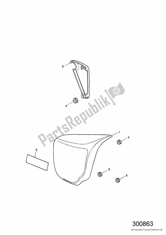 All parts for the Bodywork - Side Panels of the Triumph America Carburettor 790 2002 - 2007